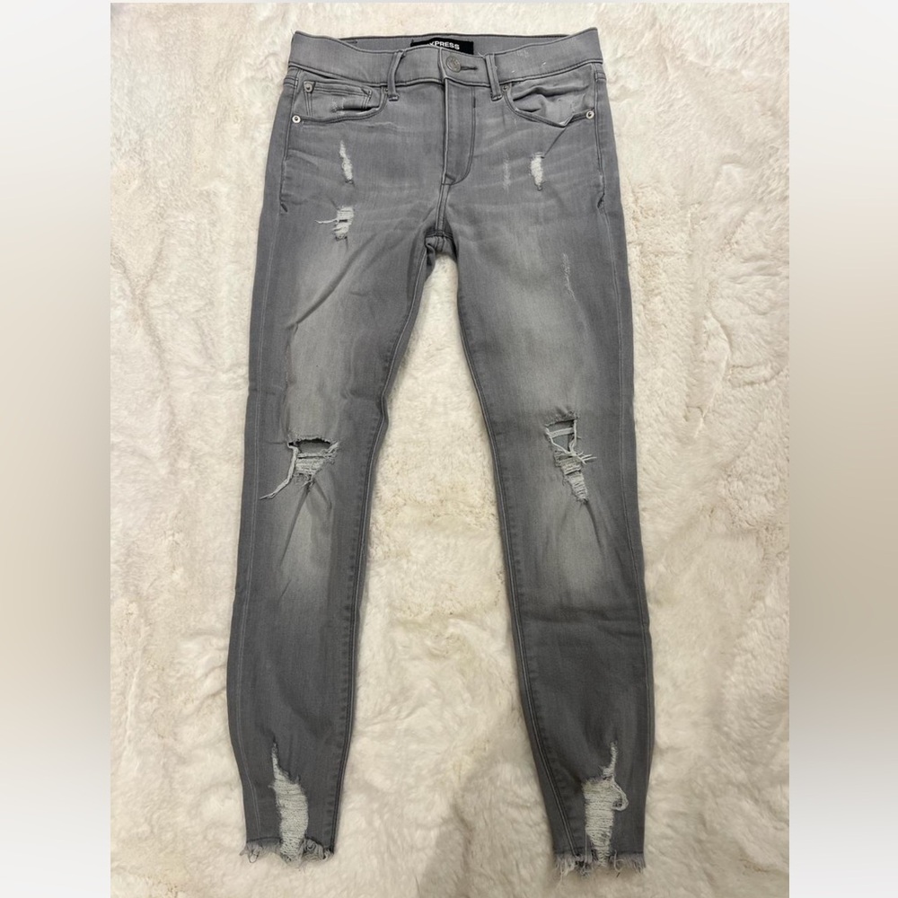 Express
Distressed denim